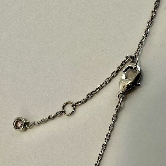 Kathy Davis scatter joy friend script  silver plated pendant necklace - Picture 8 of 10